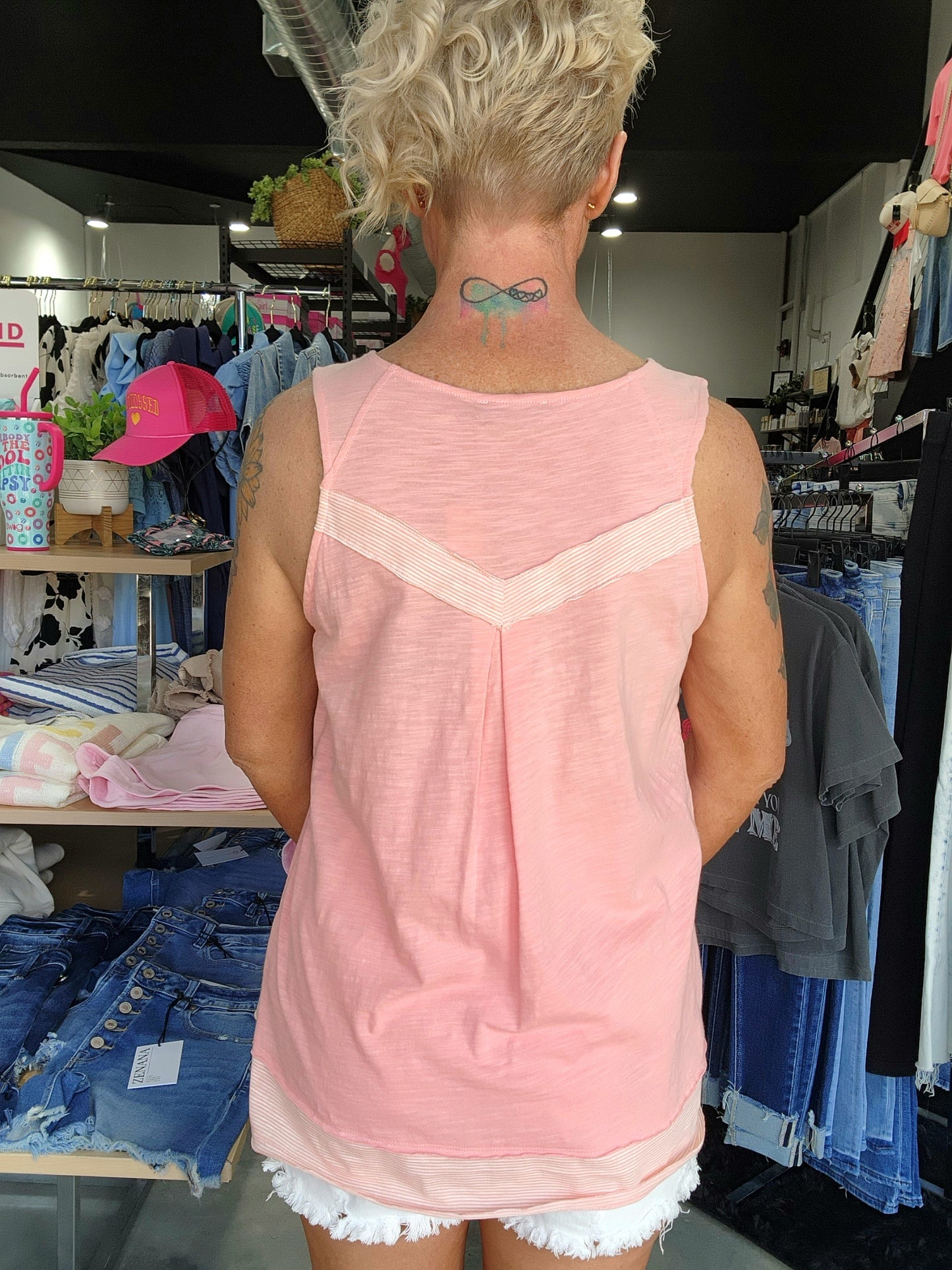 Coral Breeze Sleeveless Top