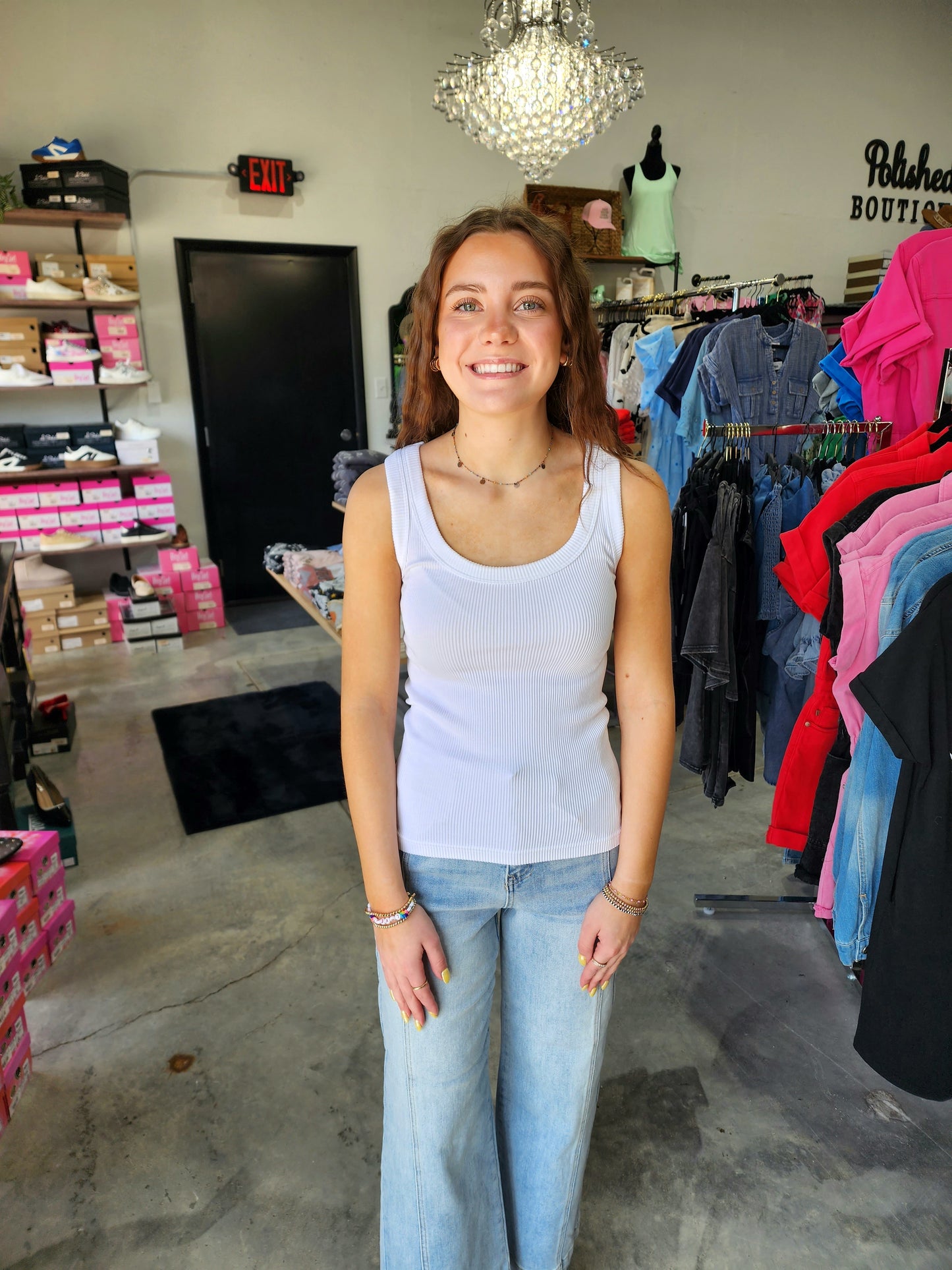 Zenana Washed Ribbed Cropped Tank Top