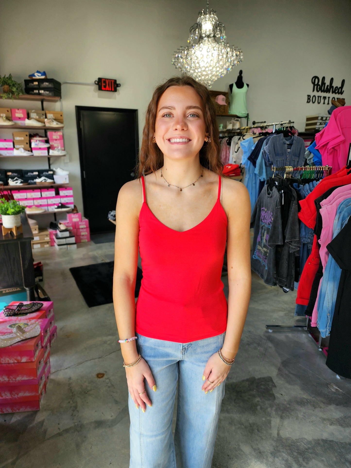 Zenana Double Layered V-Neck Cami