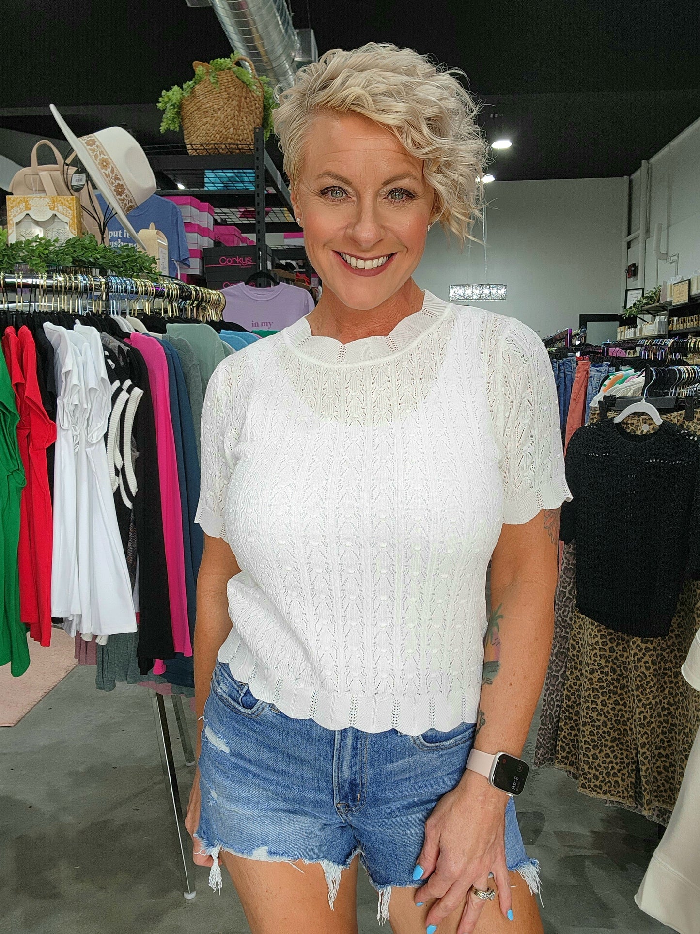 The Summer Breeze Short Sleeve Sweater