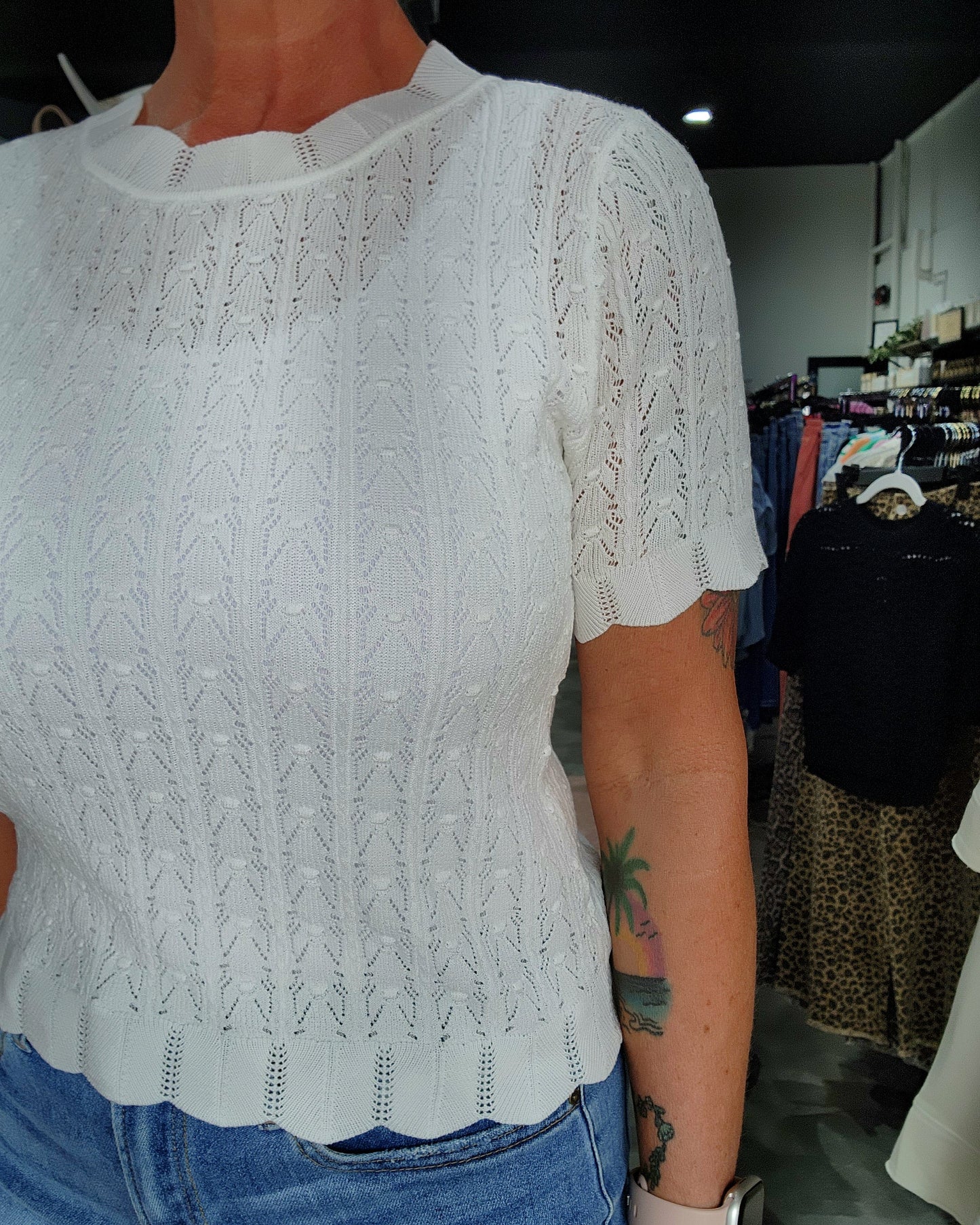 The Summer Breeze Short Sleeve Sweater