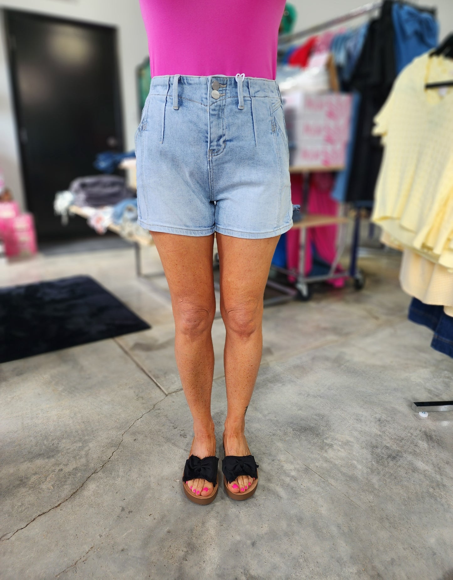 Risen High Rise Western Style Shorts