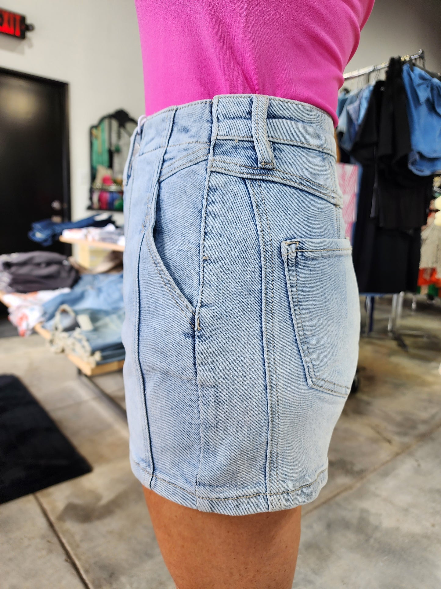 Risen High Rise Western Style Shorts