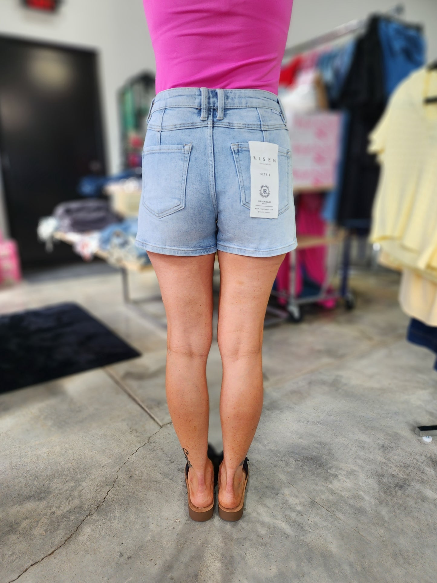 Risen High Rise Western Style Shorts