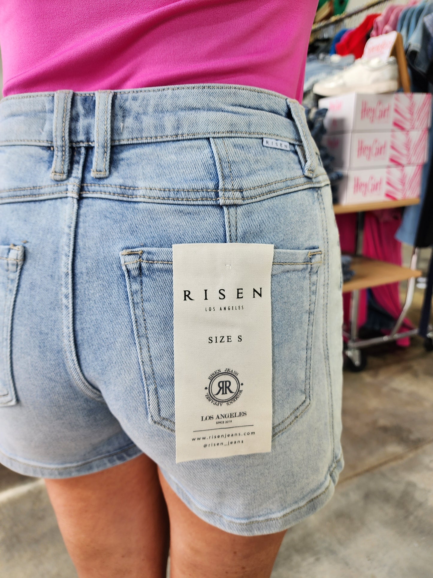 Risen High Rise Western Style Shorts