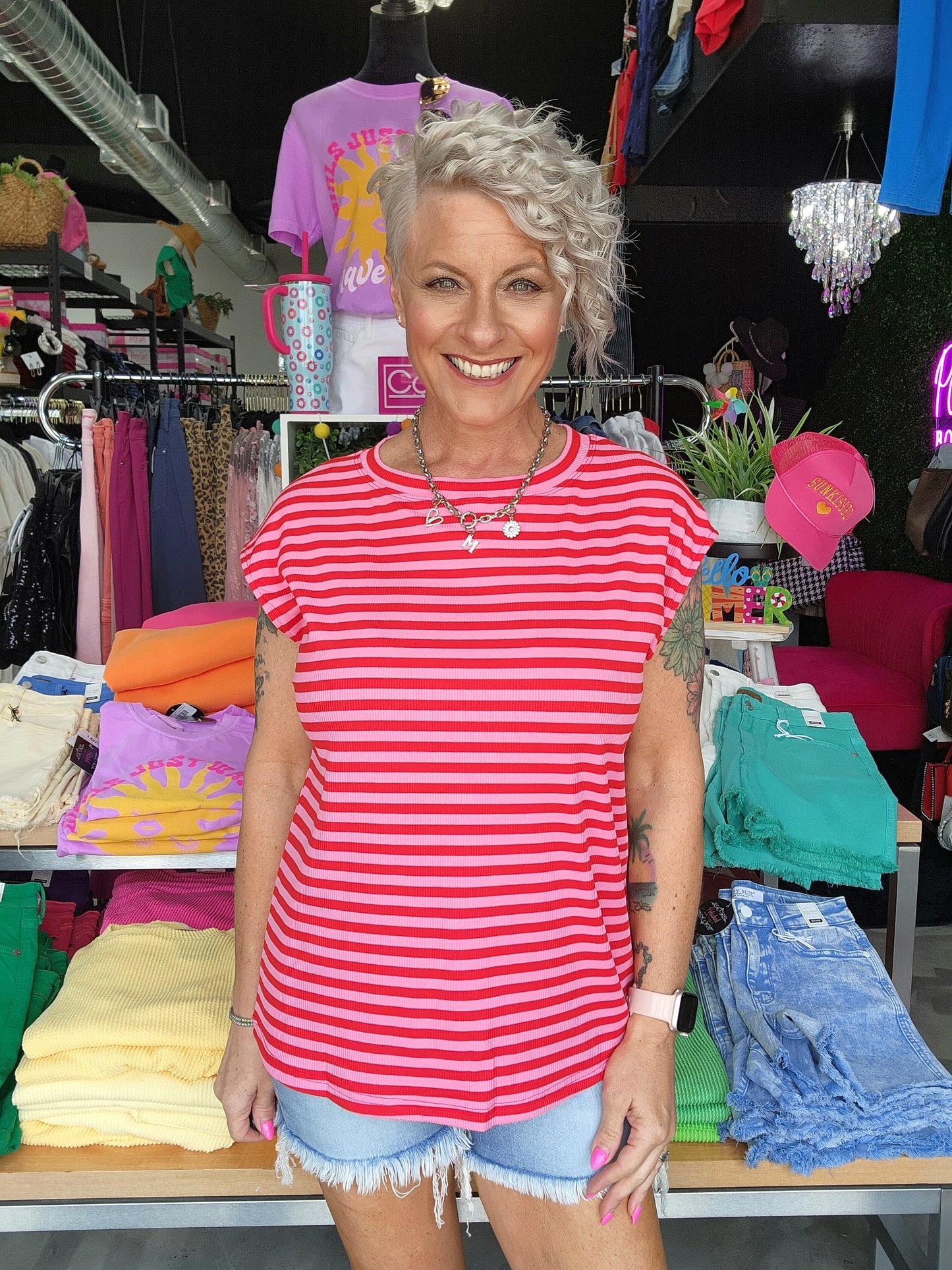 Strawberry Sunset Top