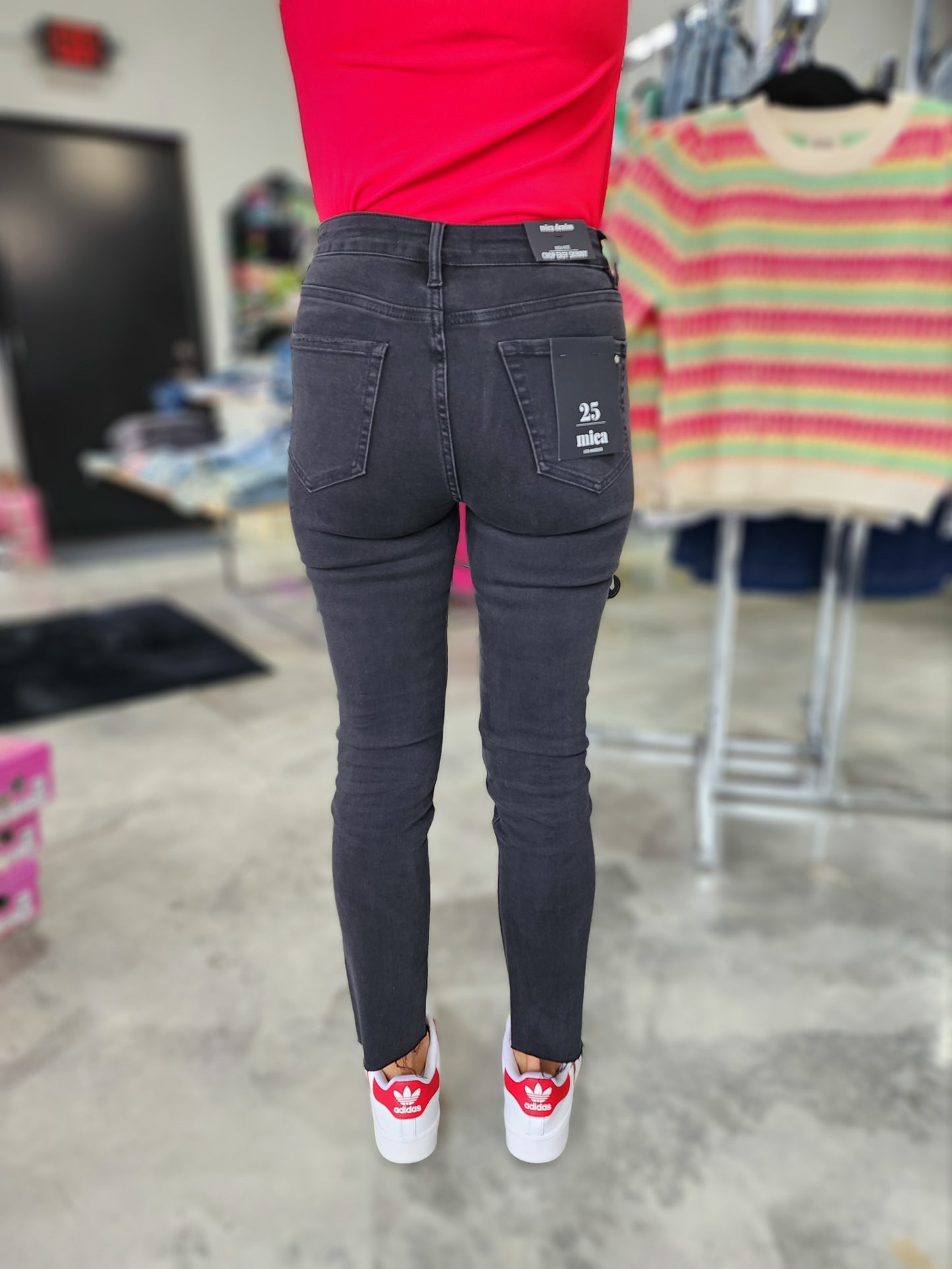 Mica High Rise Cropped Skinny Denim Jeans