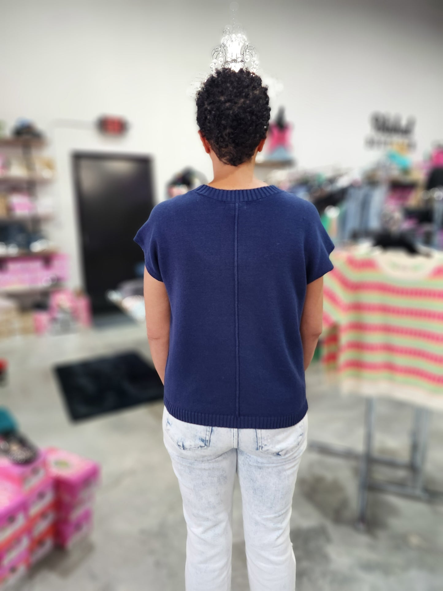 Mimosa Please Short Sleeve Sweater