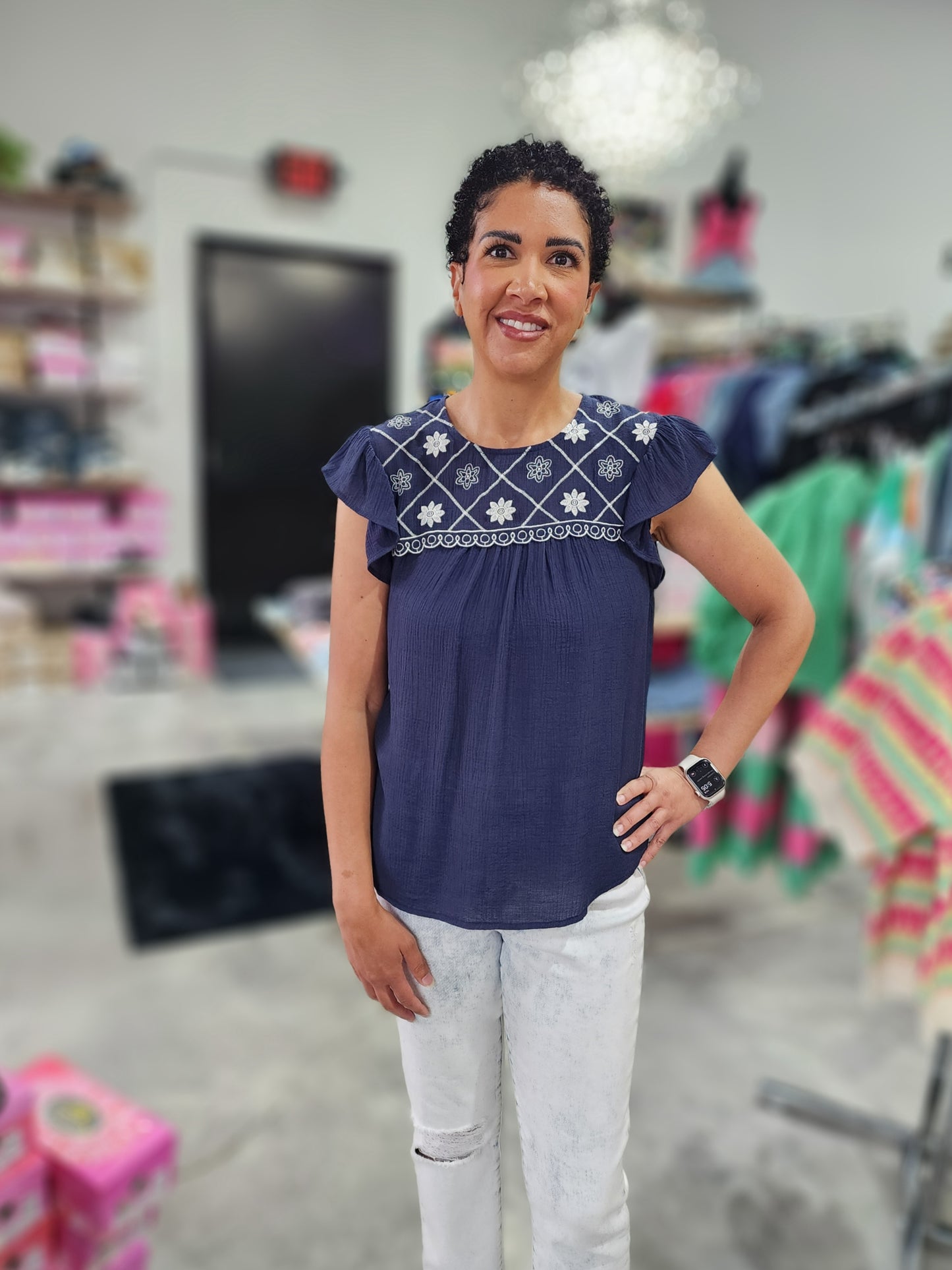 The Secret Garden Ruffle Sleeve Top