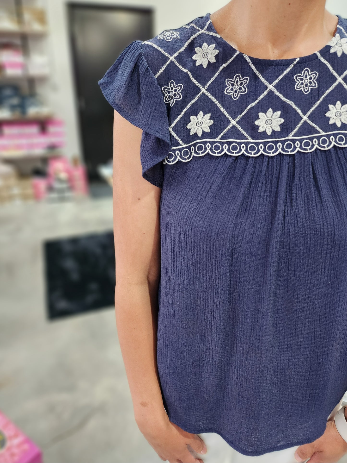 The Secret Garden Ruffle Sleeve Top