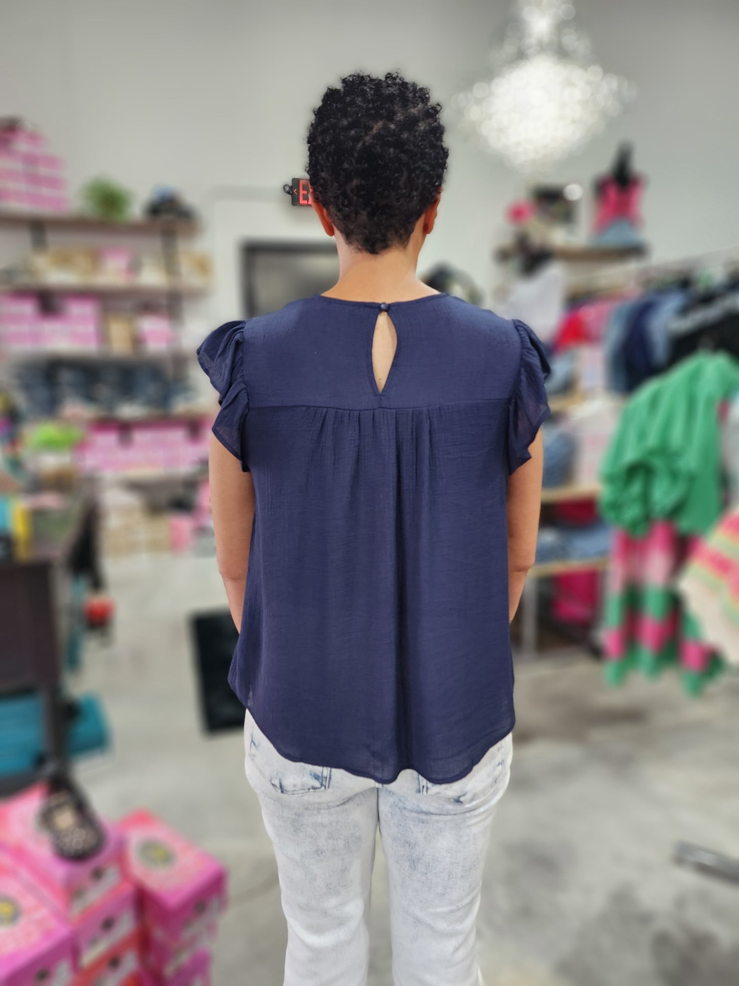 The Secret Garden Ruffle Sleeve Top