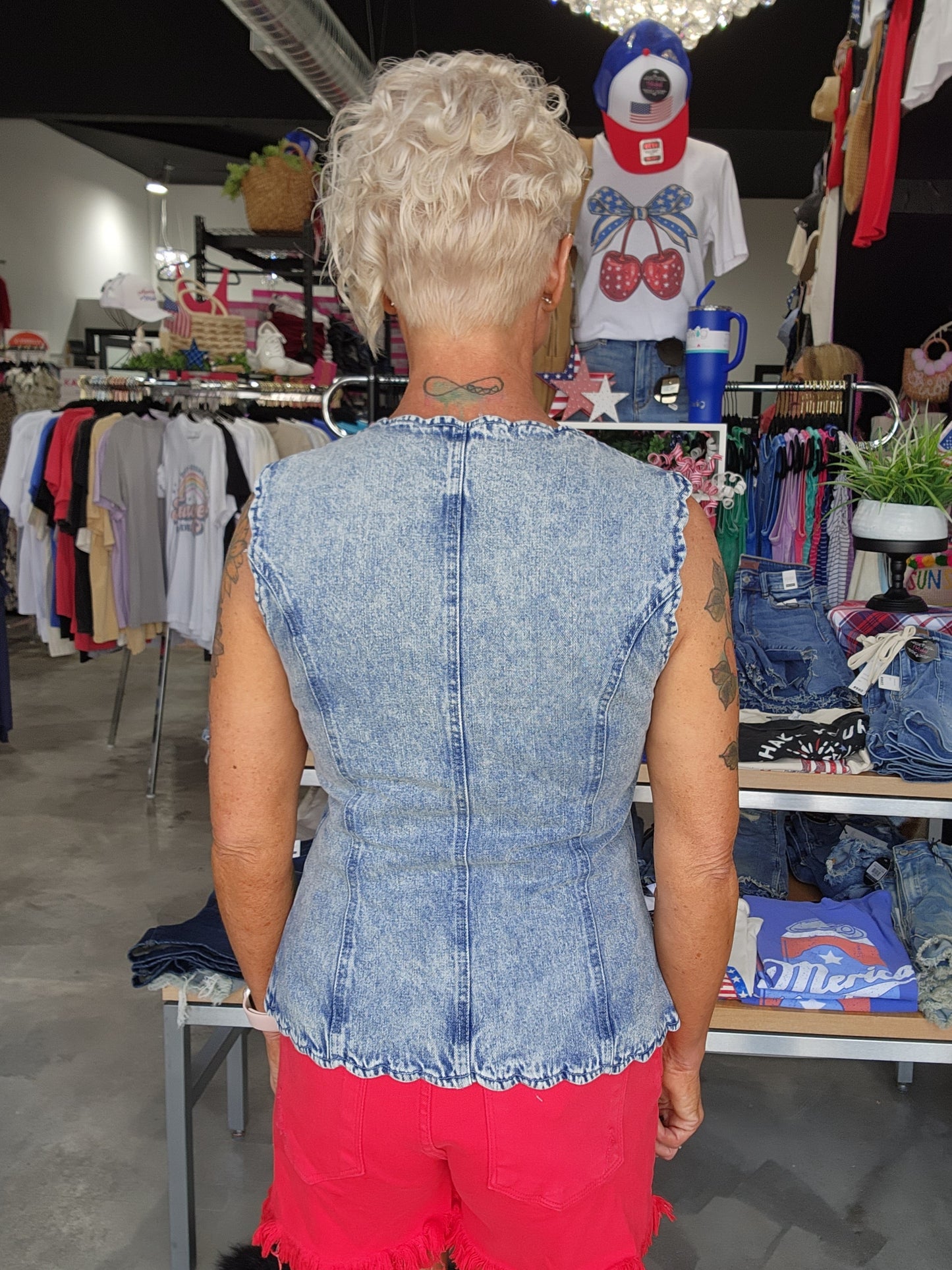 The Sweet Jean Button Up Vest