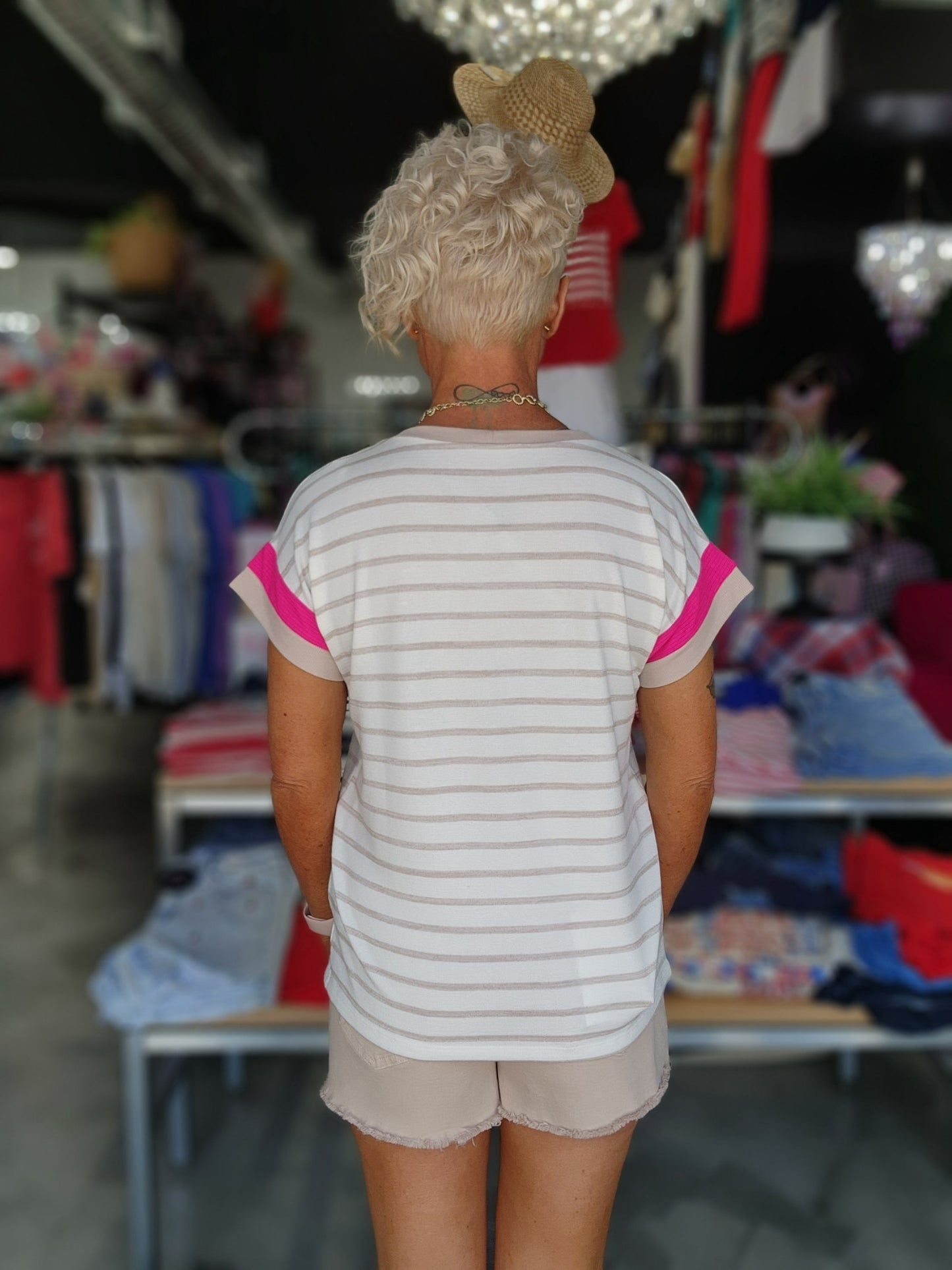 Drifted Hues Short Sleeve Top