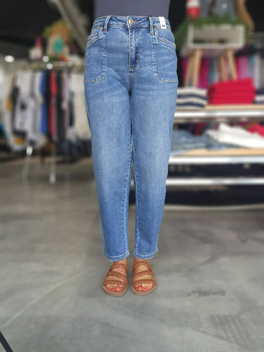 Judy Blue HW Soft Barrel Stritch Thru Pocket