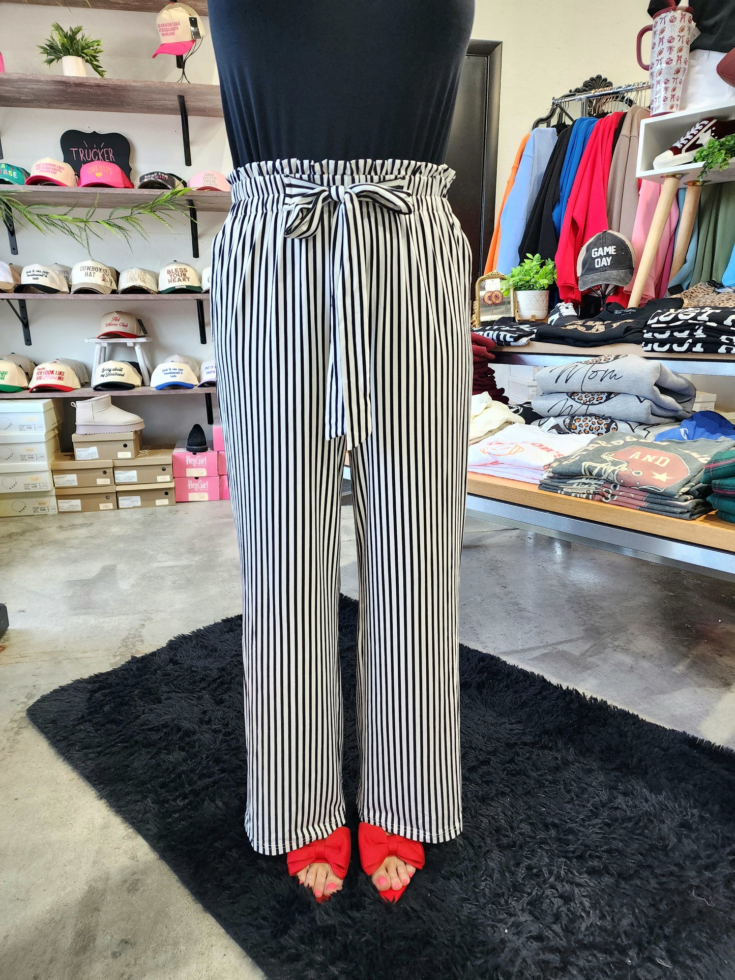 Striped Wide Leg Pants