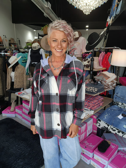 The Hooded Fleece Shacket