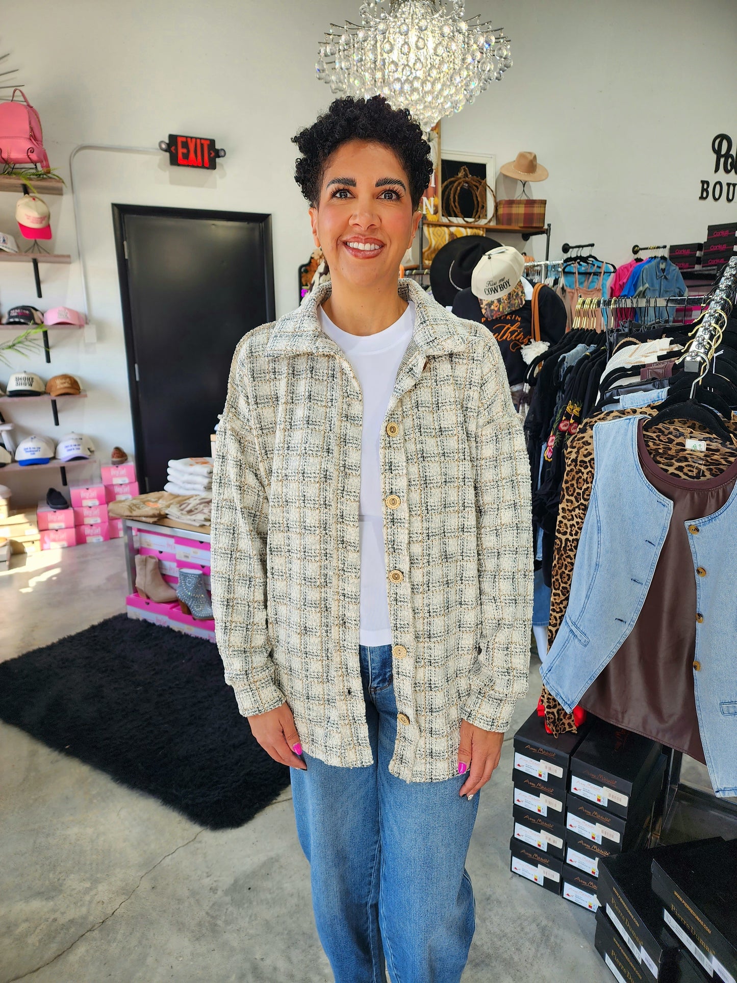 Keeping It Classy Plaid Shacket