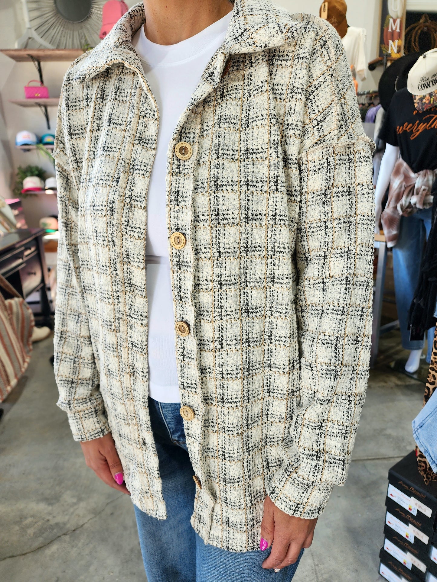 Keeping It Classy Plaid Shacket