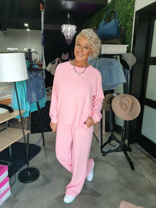 Slub Long Sleeve 2 Piece Set