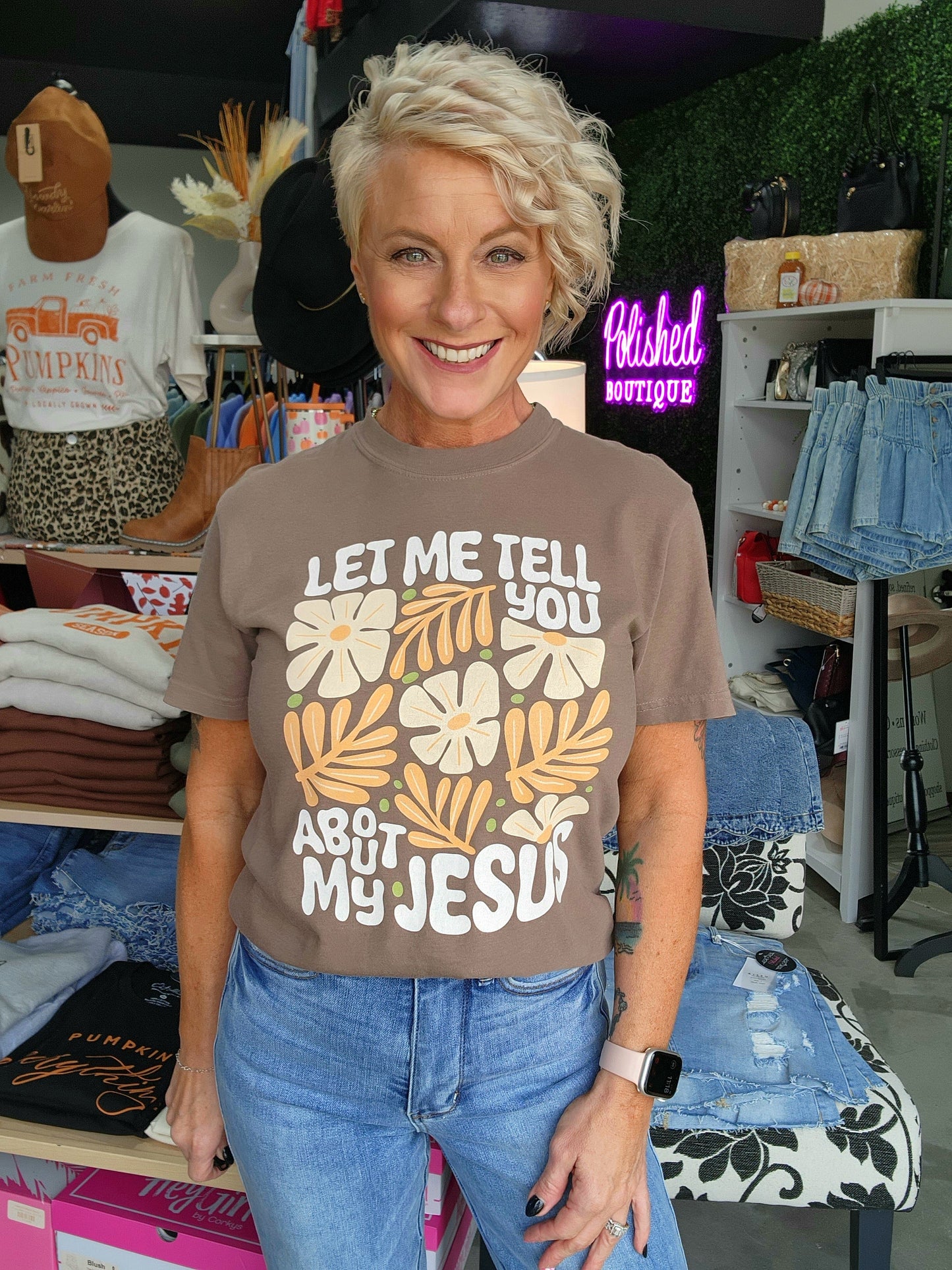 Tell Me About My Jesus Graphic Tee