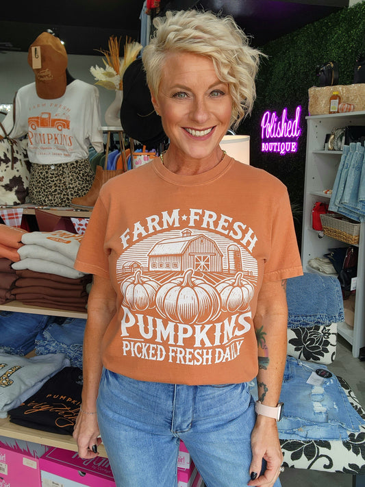 Farm Fresh Pumpkins Graphic Tee