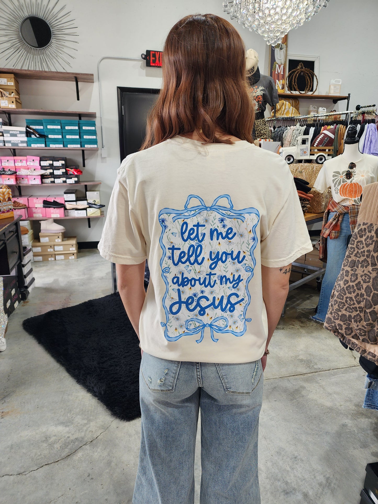Let Me Tell You About My Jesus Graphic Tee