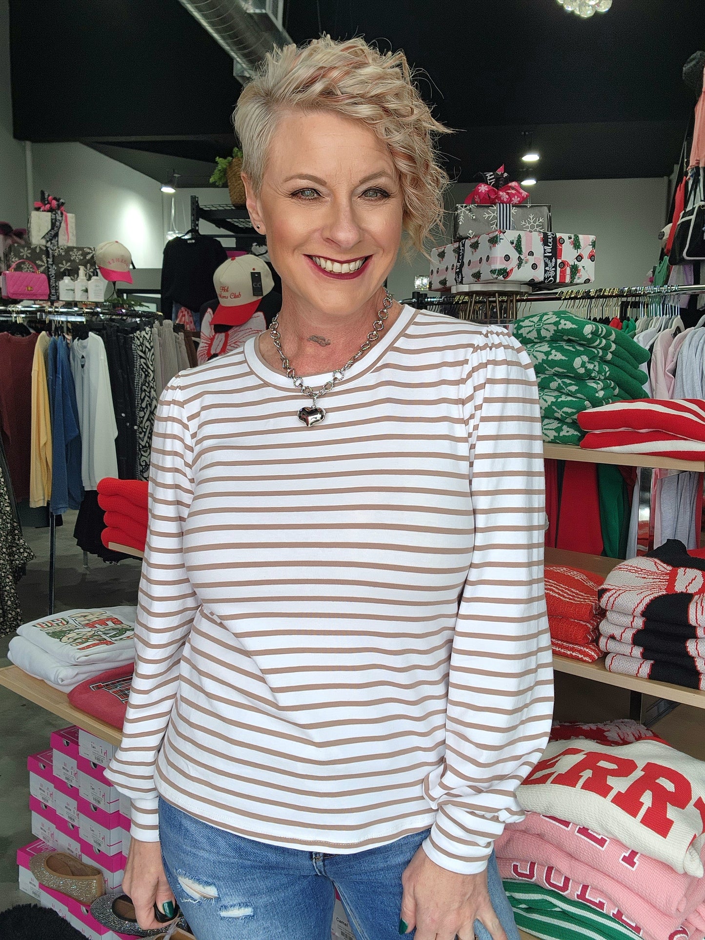 The Basic Stripe Long Sleeve Tee