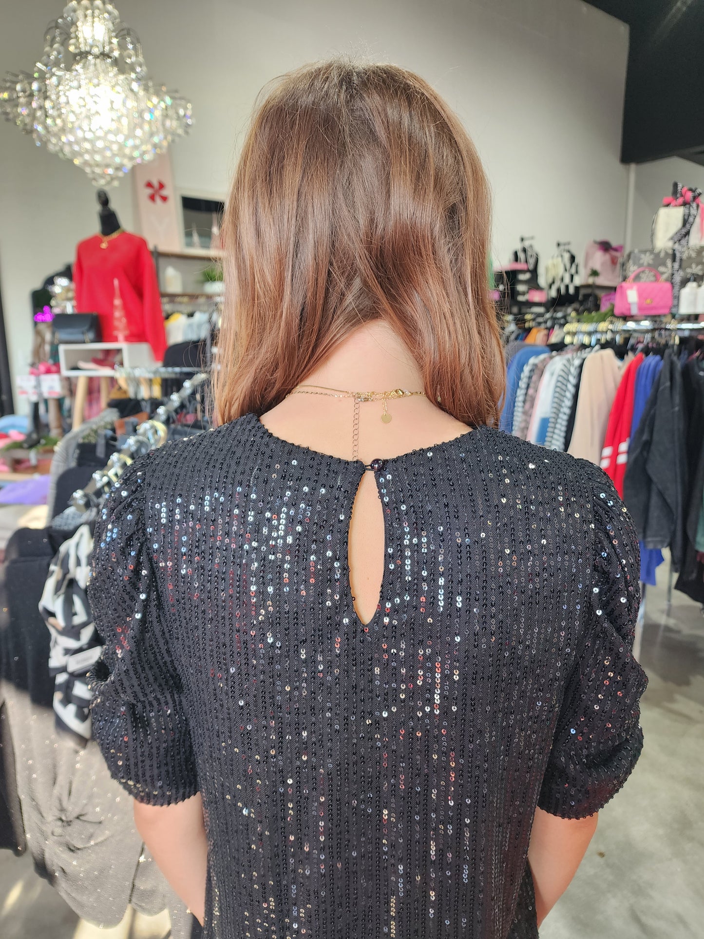 Sequins After Dark Mini Dress
