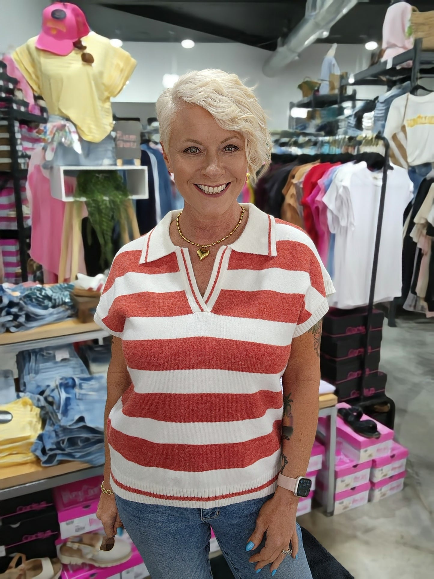 The Leaha Collared Sweater