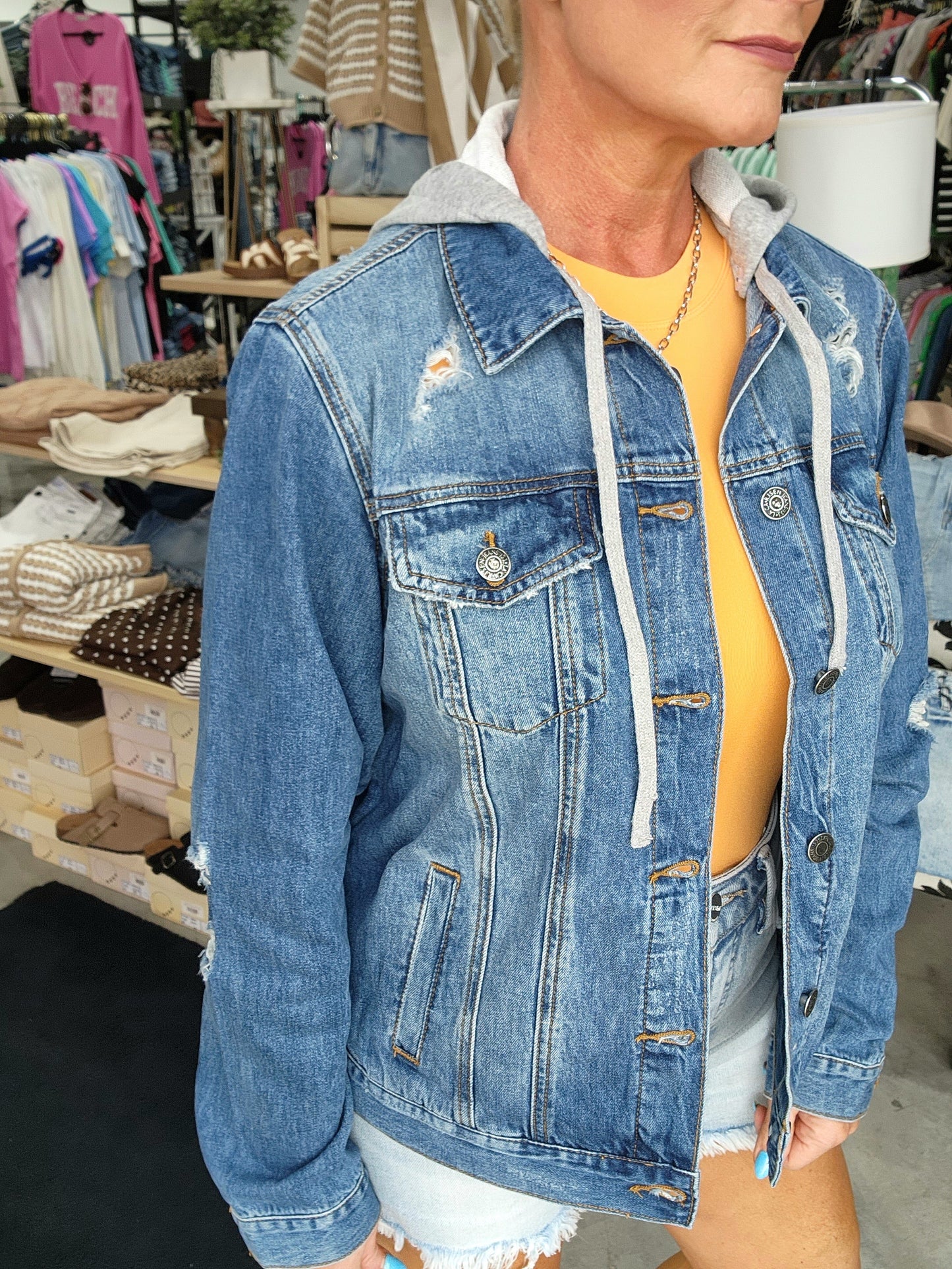 Risen Relaxed Vintage Jacket with Hoodie