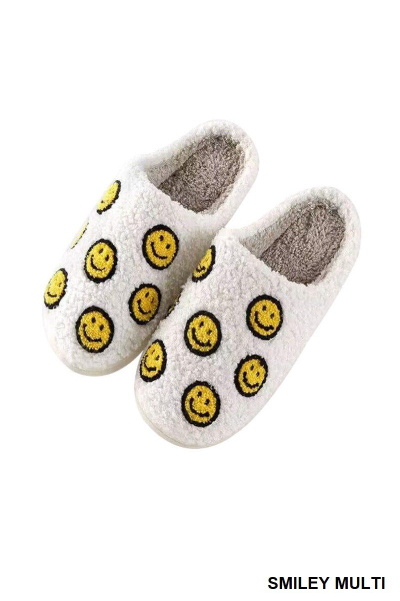 Smiley Soft Plush Slippers