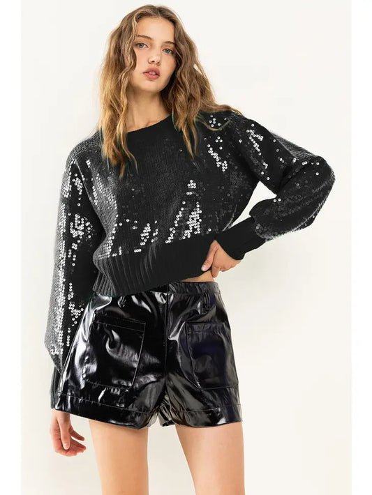 Flirty Sequin Sweater