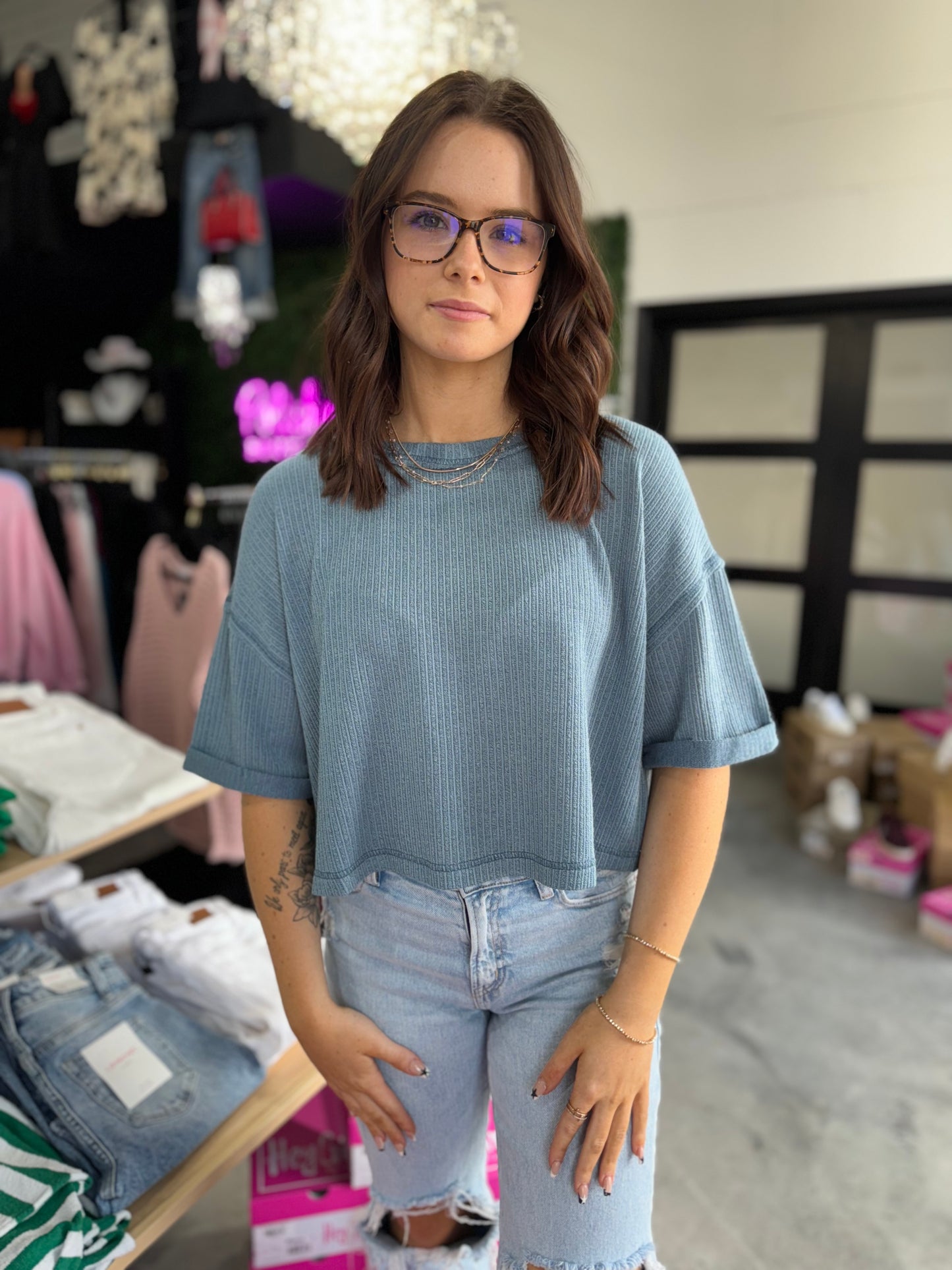 Misty Harbor Knit Top