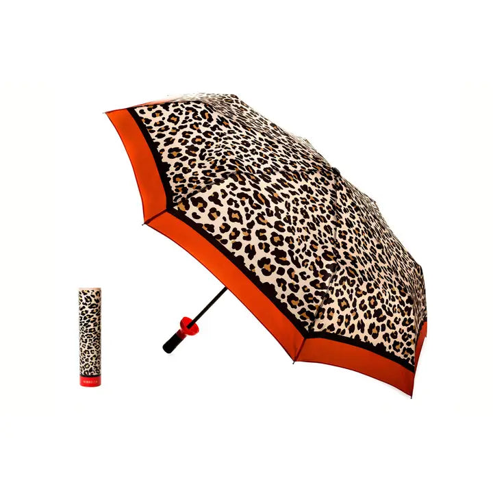 Vinrella Leopard Print Bottle Umbrella