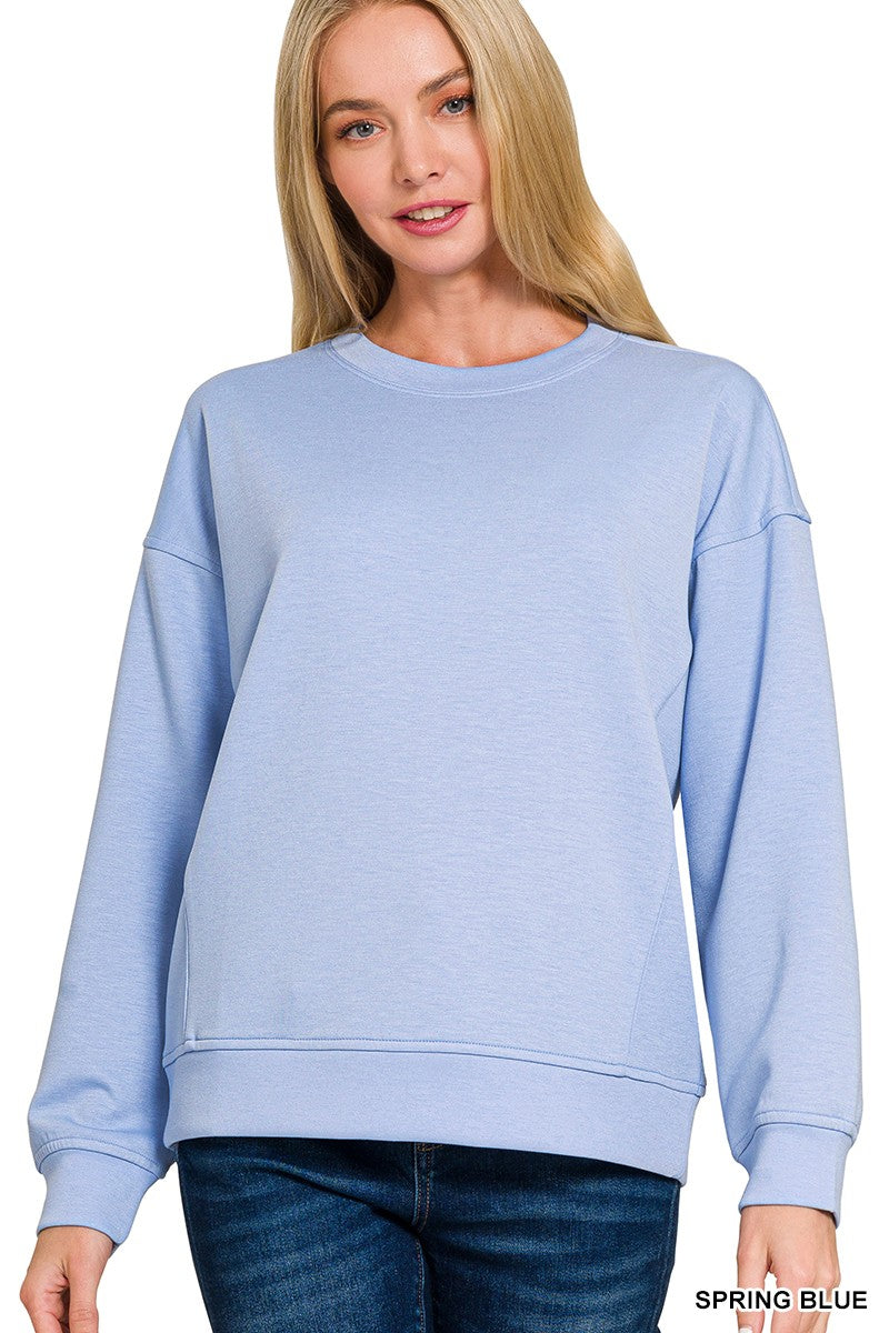Zenana Round-Neck Sweatshirt