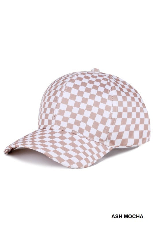 Checkered Baseball Cap