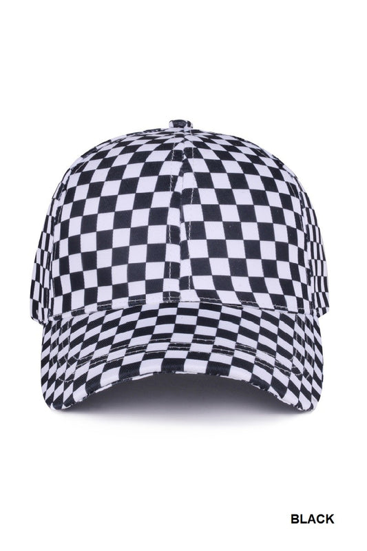 Checkered Baseball Cap