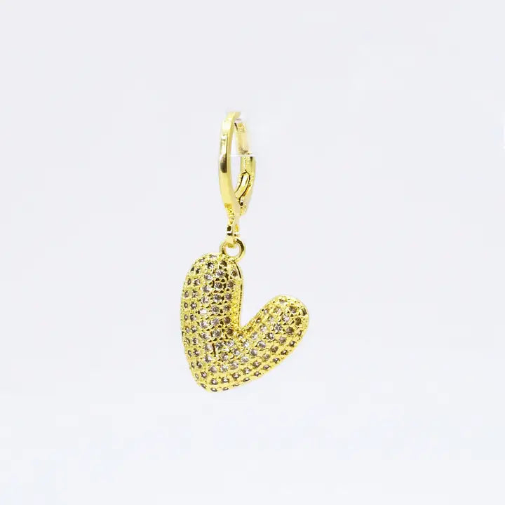 In Love Crystal Heart Charm
