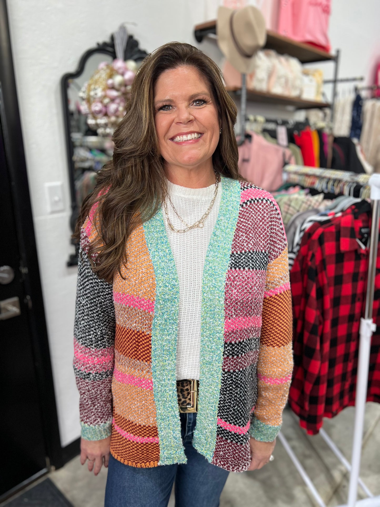 Color Block Cardigan