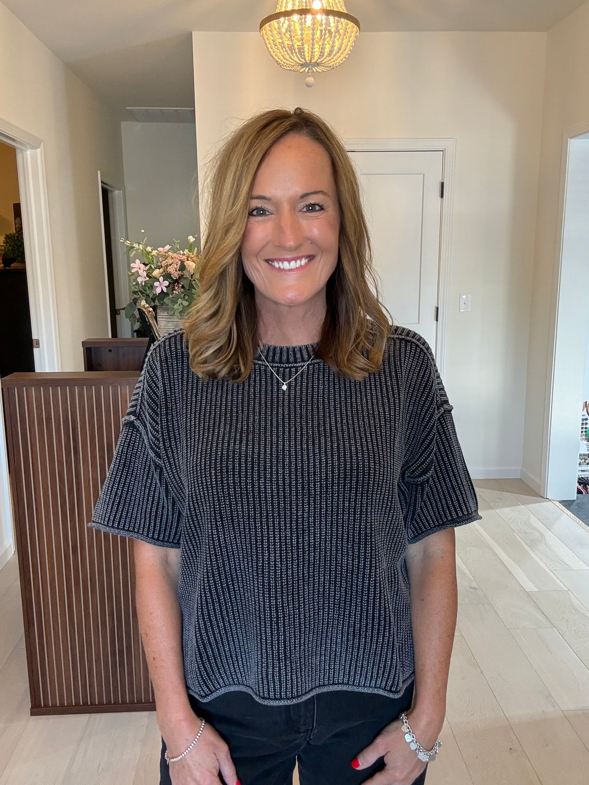The Harbor Breeze Short Sleeve Sweater