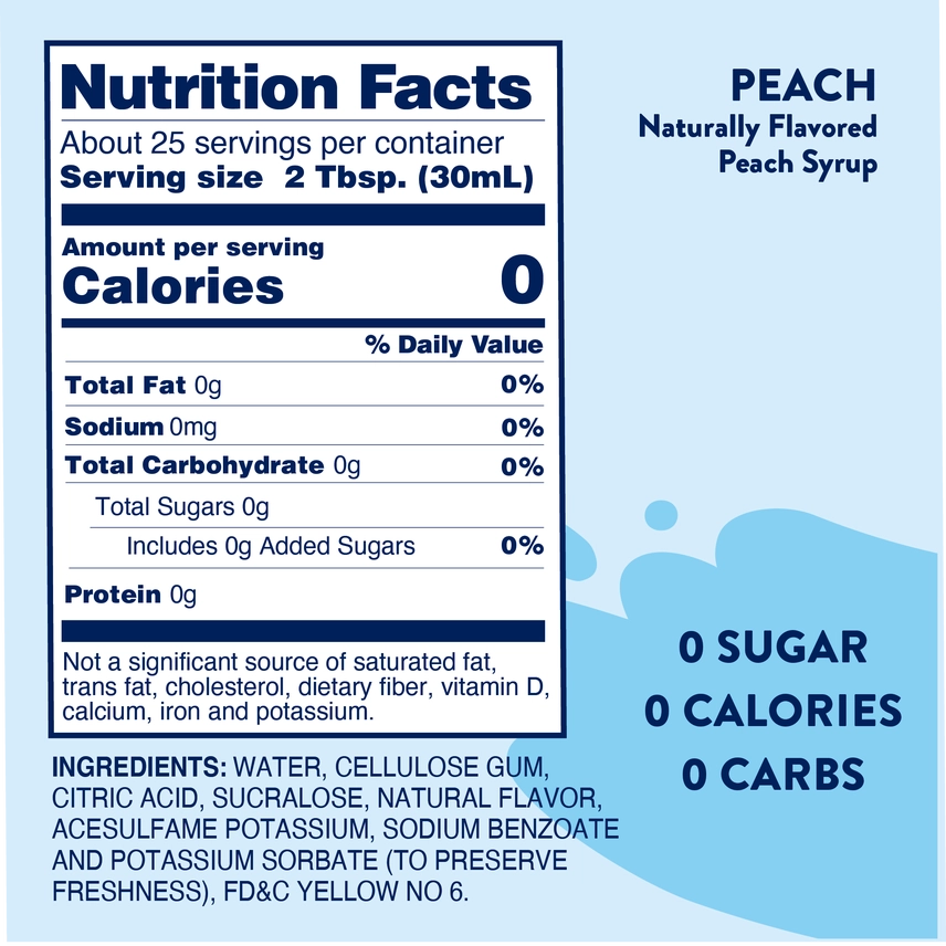 Jordan's Peach Skinny Syrup