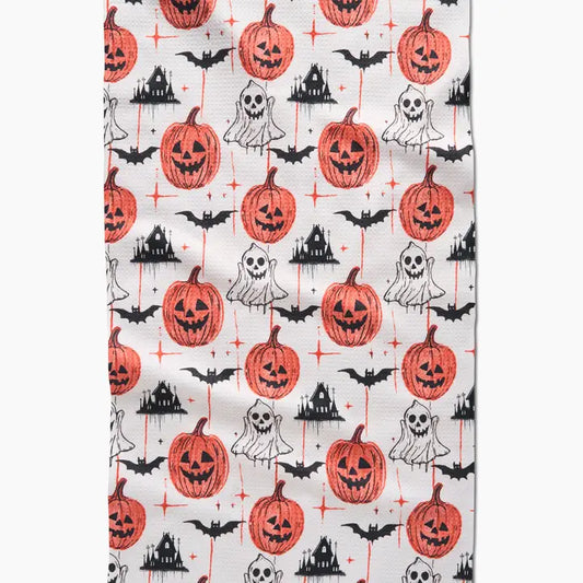 Geometry - Halloween Is Here Tea Towel