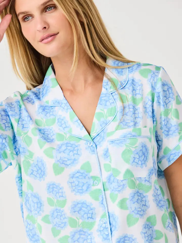 Charlotte Pajama Short Set Summerfair Blue