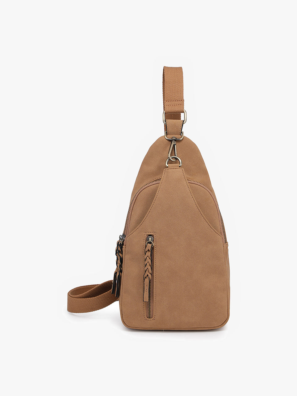 Nikki Faux Suede Sling Pack Bag