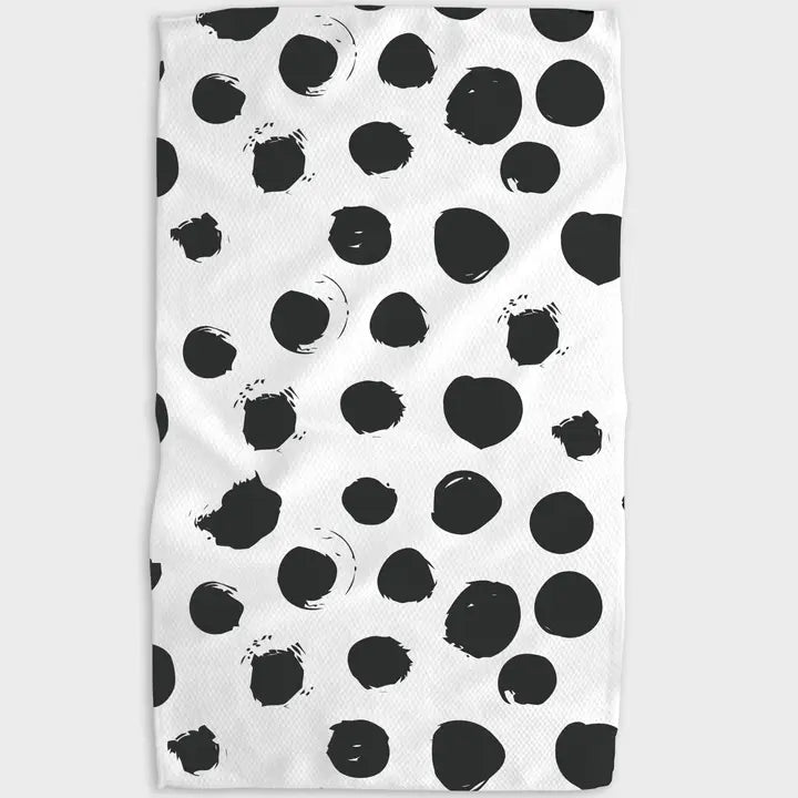 Geometry - Black Splash Kitchen Tea Towel
