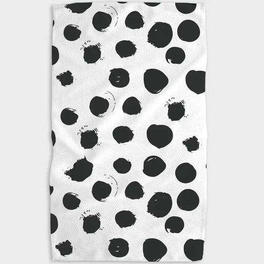Geometry - Black Splash Kitchen Tea Towel