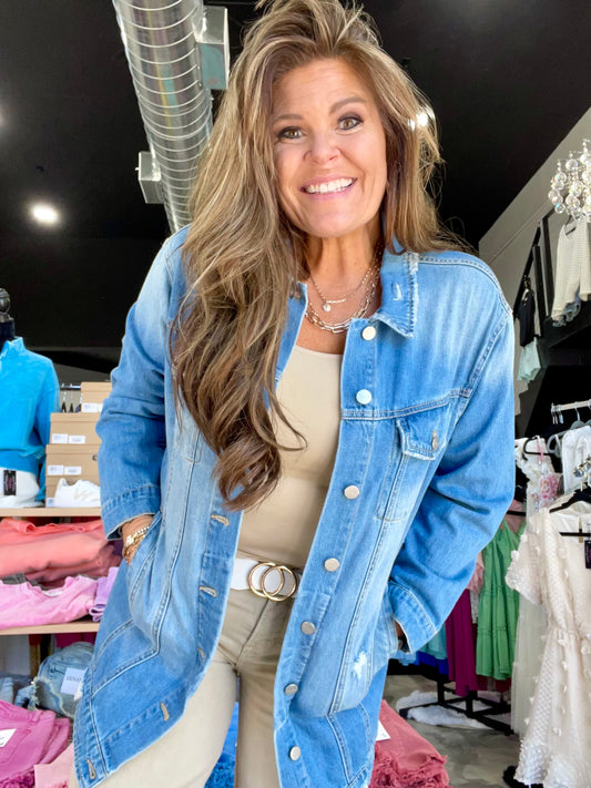 Risen Belted Oversized Long Jacket/Dress