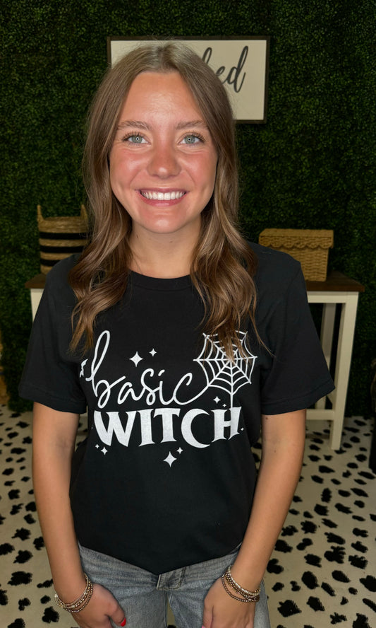 Basic Witch Halloween Graphic Tee