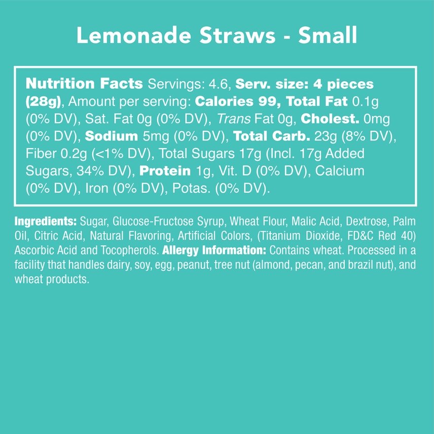 Candy Club Pink Lemonade Straws