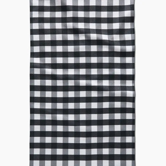 Geometry - Midnight Flannel Tea Towel